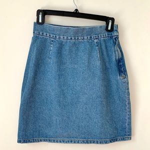 & Other Stories Denim Skirt with Side Zip